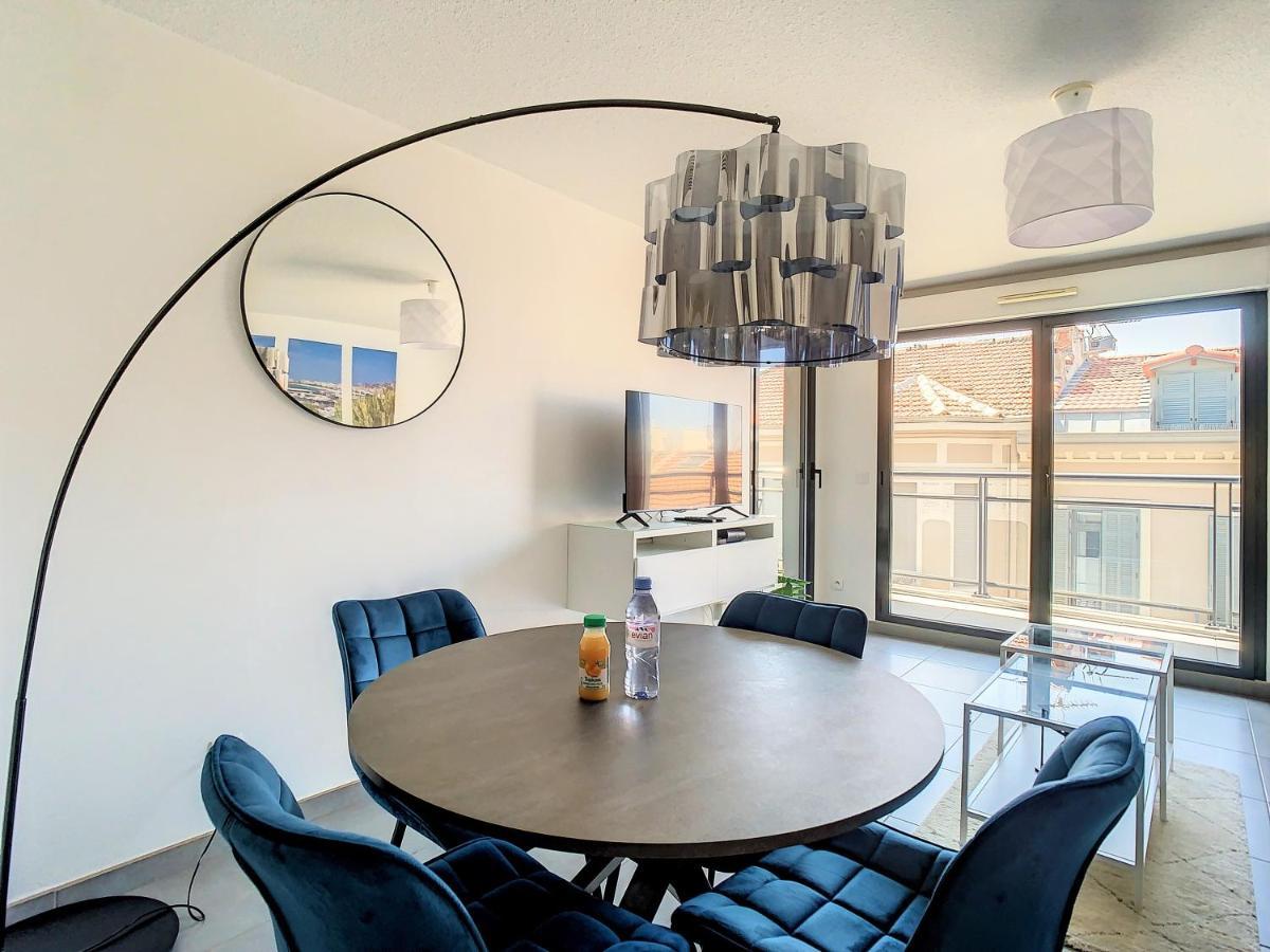 2P Cannes Centre-Ville Terrasse Экстерьер фото